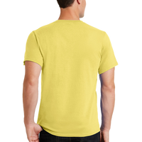 Port & Co Tall Essential Tee, Yellow, Back view