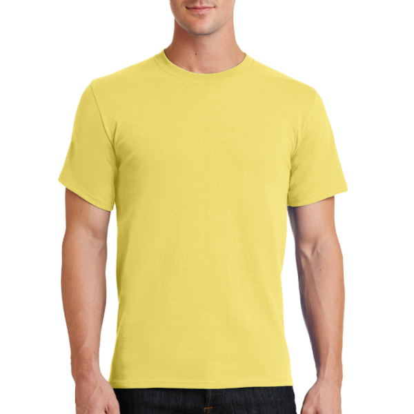 Port & Co Tall Essential Tee, Yellow, Front view