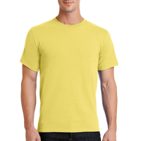 Port & Co Tall Essential Tee, Yellow, Front view