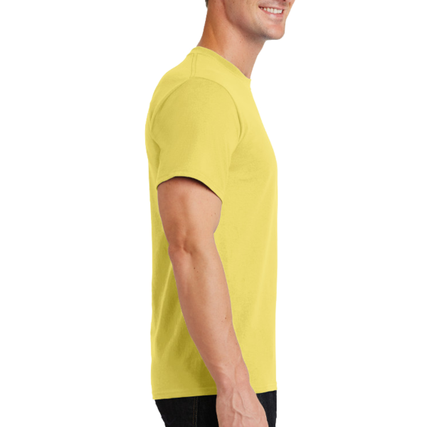 Port & Co Tall Essential Tee, Yellow, Right Sleeve view
