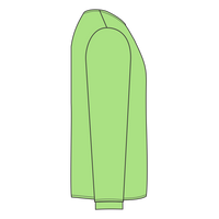 Port & Co Tall Long Sleeve Essential Pocket Tee, Lime, Right Sleeve (Long) view
