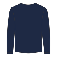 Port & Co Tall Long Sleeve Essential Pocket Tee, Navy, Back view