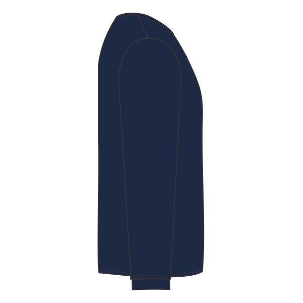 Port & Co Tall Long Sleeve Essential Pocket Tee, Navy, Right Sleeve (Long) view