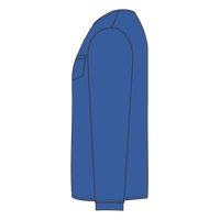 Port & Co Tall Long Sleeve Essential Pocket Tee, Royal, Left Sleeve (Long) view