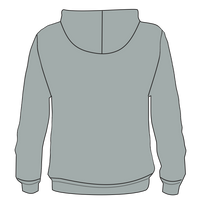 Port & Co Toddler Core Fleece Pullover Hooded Sweatshirt, Athletic Heather, Infant Back view