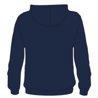 Port & Co Toddler Core Fleece Pullover Hooded Sweatshirt, Navy, Infant Back view