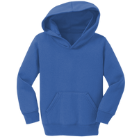 Port & Co Toddler Core Fleece Pullover Hooded Sweatshirt, Royal, Front view