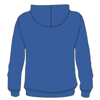 Port & Co Toddler Core Fleece Pullover Hooded Sweatshirt, Royal, Infant Back view