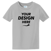 Port & Co Toddler Fan Favorite Tee, Athletic Heather, Front view, Mockup