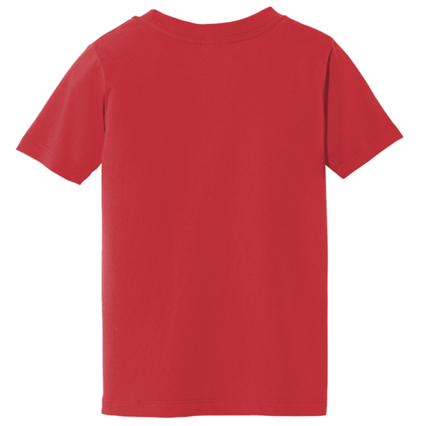 Port & Co Toddler Fan Favorite Tee, Bright Red, Back view