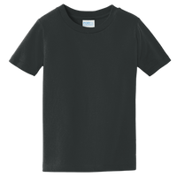 Port & Co Toddler Fan Favorite Tee, Jet Black, Front view
