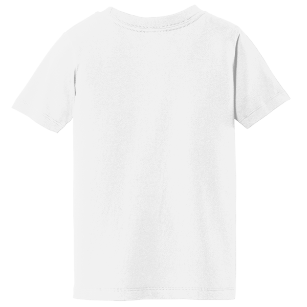 Port & Co Toddler Fan Favorite Tee, White, Back view
