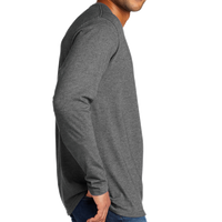 Port & Co Tri Blend Long Sleeve Tee, Graphite Heather, Right Sleeve view