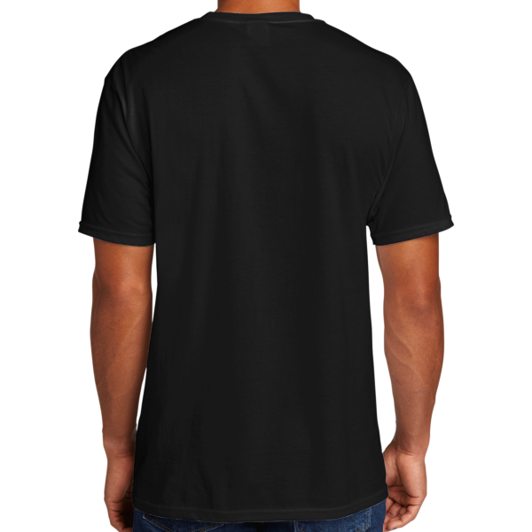 Port & Co Tri Blend Tee, Black, Back view