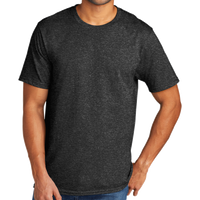 Port & Co Tri Blend Tee, Black Heather, Front view