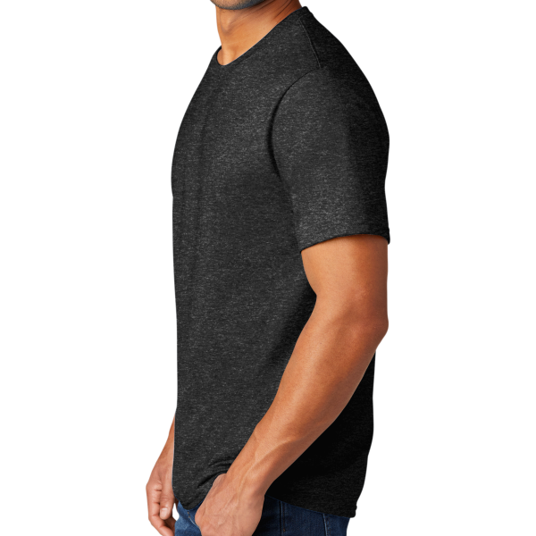 Port & Co Tri Blend Tee, Black Heather, Left Sleeve view