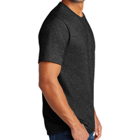 Port & Co Tri Blend Tee, Black Heather, Right Sleeve view