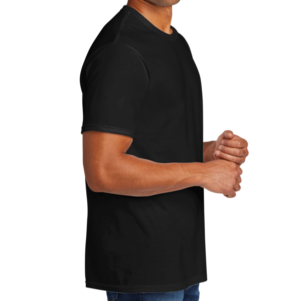 Port & Co Tri Blend Tee, Black, Right Sleeve view