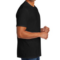 Port & Co Tri Blend Tee, Black, Right Sleeve view