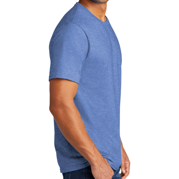 Port & Co Tri Blend Tee, Carolina Blue Heather, Right Sleeve view