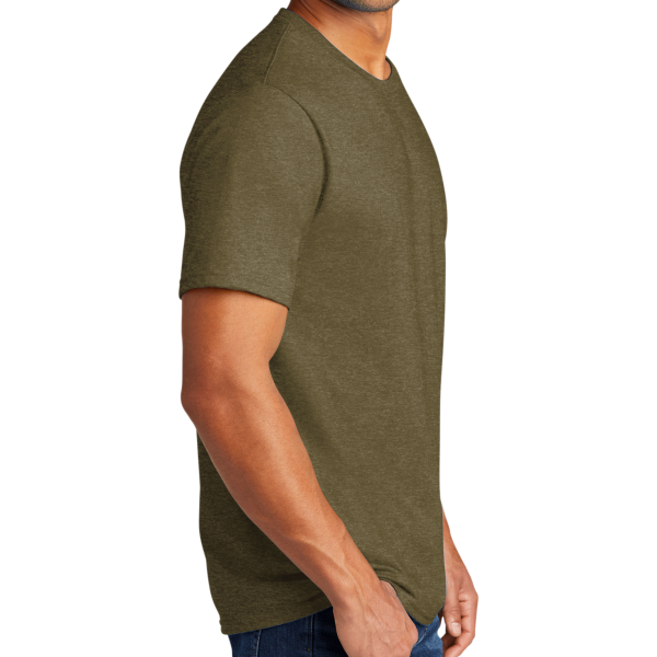 Port & Co Tri Blend Tee, Coyote Brown Heather, Right Sleeve view