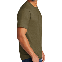 Port & Co Tri Blend Tee, Coyote Brown Heather, Right Sleeve view