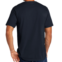 Port & Co Tri Blend Tee, Deep Navy, Back view