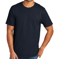 Port & Co Tri Blend Tee, Deep Navy, Front view