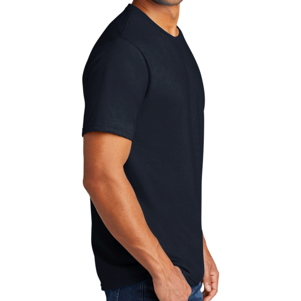 Port & Co Tri Blend Tee, Deep Navy, Right Sleeve view