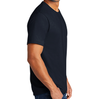 Port & Co Tri Blend Tee, Deep Navy, Right Sleeve view