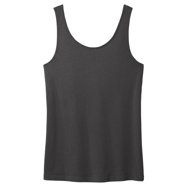 Port & Co Women's Beach Wash ® Garment Dyed Tank, Coal, Back view