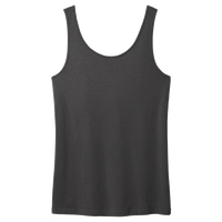 Port & Co Women's Beach Wash ® Garment Dyed Tank, Coal, Back view
