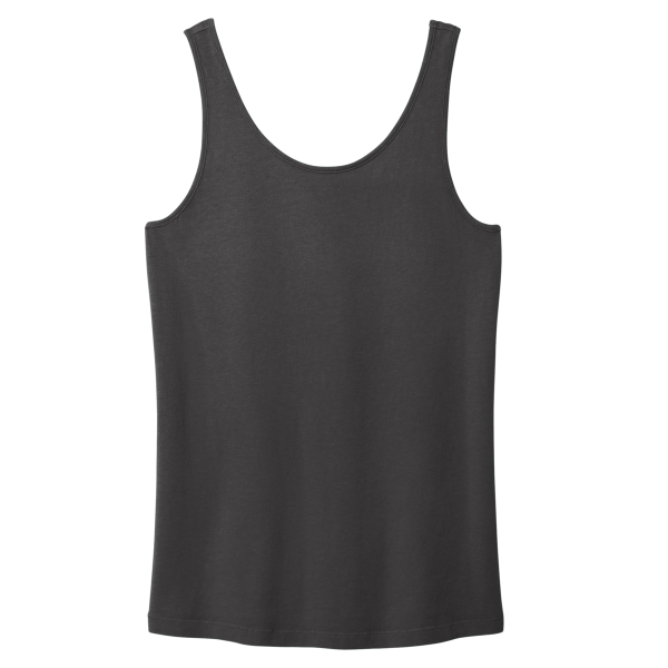 Port & Co Women's Beach Wash ® Garment Dyed Tank, Coal, Front view