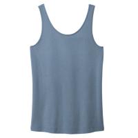 Port & Co Women's Beach Wash ® Garment Dyed Tank, Faded Denim, Front view