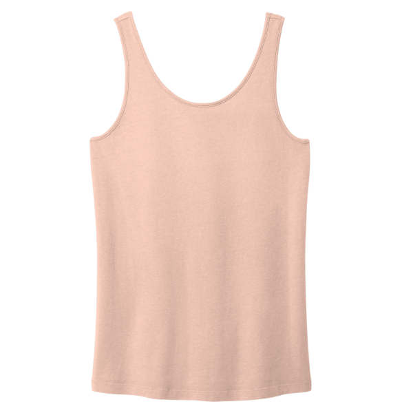 Port & Co Women's Beach Wash ® Garment Dyed Tank, Peach, Front view