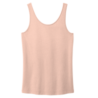 Port & Co Women's Beach Wash ® Garment Dyed Tank, Peach, Front view