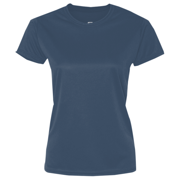 Port & Co Women's Performance Tee, Deep Navy, Front view