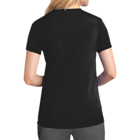 Port & Co Women's Performance Tee, Jet Black, Back view