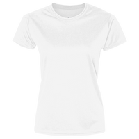 Port & Co Women's Performance Tee, White, Front view