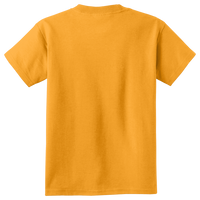 Port & Co Youth Core Cotton Tee, Gold, Back view