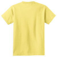 Port & Co Youth Core Cotton Tee, Yellow, Back view