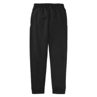 Port & Co Youth Core Fleece Jogger, Jet Black, Back view