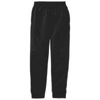 Port & Co Youth Core Fleece Jogger, Jet Black, Front view