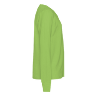 Port & Co Youth Long Sleeve Core Cotton Tee, Lime, Right Sleeve (Long) view