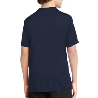 Port & Co Youth Performance Tee, Deep Navy, Back view