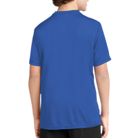 Port & Co Youth Performance Tee, Royal, Back view