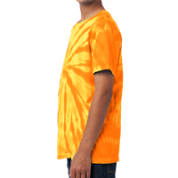 Port & Co Youth Tie Dye Tee, Gold, Left Sleeve view