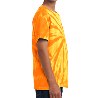 Port & Co Youth Tie Dye Tee, Gold, Right Sleeve view