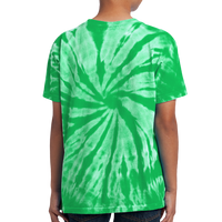 Port & Co Youth Tie Dye Tee, Kelly, Back view