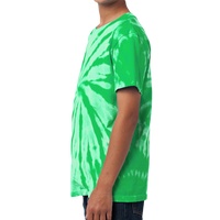 Port & Co Youth Tie Dye Tee, Kelly, Left Sleeve view